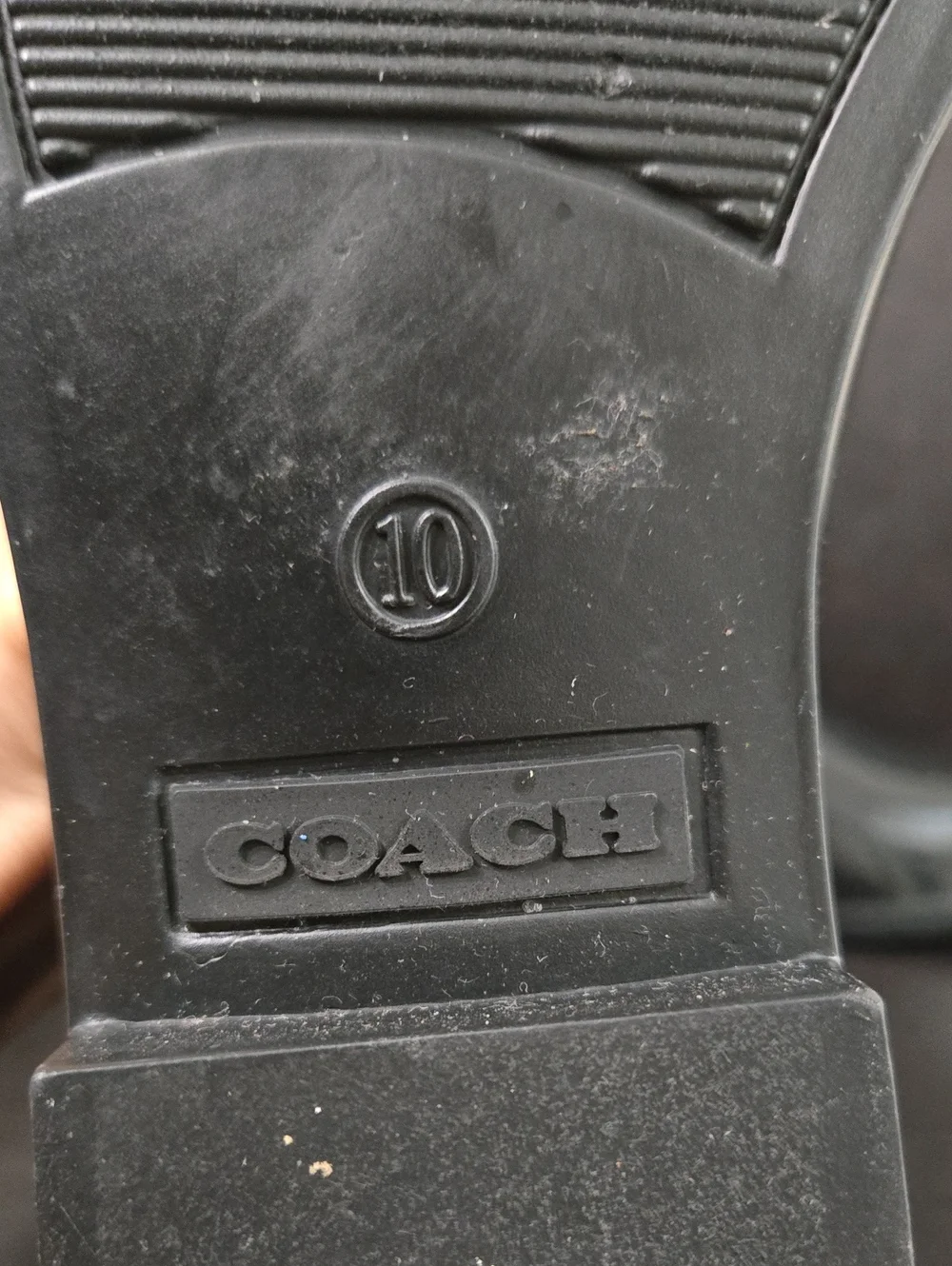 Coach Glossy Black Signature Chelsea Rain Booties